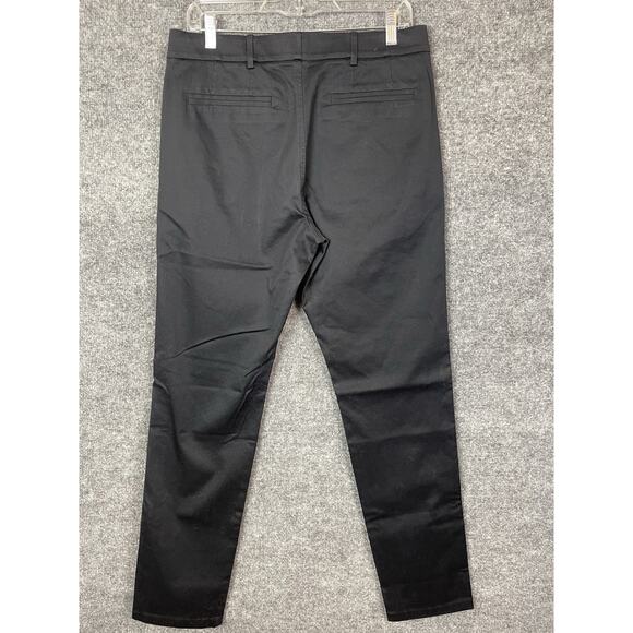 Hill City Everyday Pants Men's 31X32 Elastic Waist Black Flat Front Straight - Picture 9 of 14